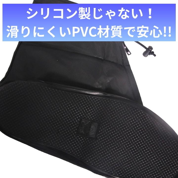 レインシューズカバー 雨用 防水 シューズカバー 靴カバー 雨靴 防水靴 滑らない ファスナー メンズ レディース PVC 父の日｜dokkina｜08