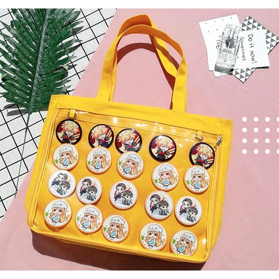 痛バッグ 痛バ レディース トート オタク 推し A4 缶バッチ 推し 痛バッグ 痛バ レディース トート オタク 推し A4 缶バッチ 推し
