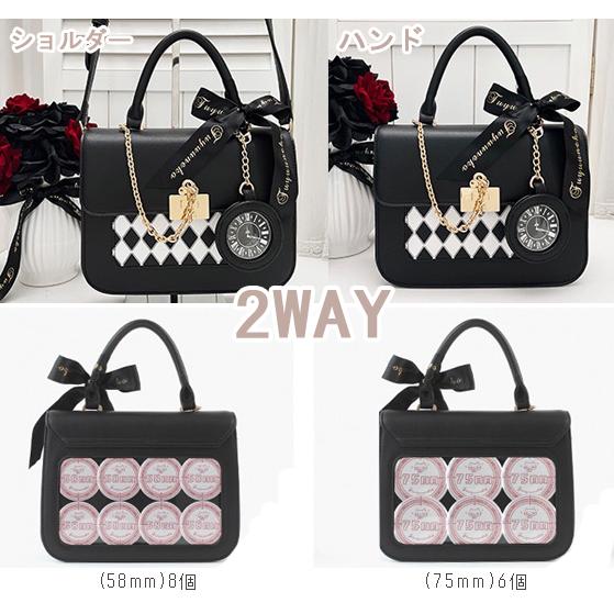 痛バッグ 痛バ 小さめ ショルダー ハンドバッグ 推し活 量産型 : 毒