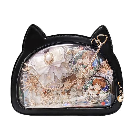 猫型 ネコ耳 痛バッグ 痛バ 小さめ ショルダー ハンドバッグ 推し活