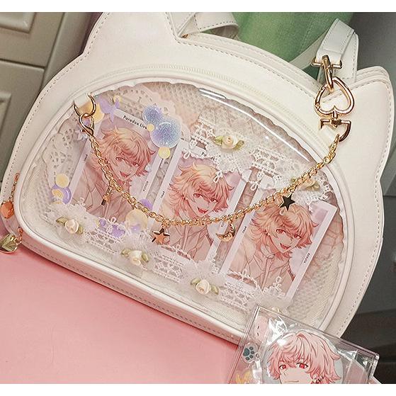 猫型 ネコ耳 痛バッグ 痛バ 小さめ ショルダー ハンドバッグ 推し活