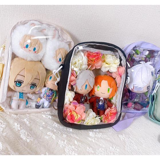 痛バッグ ぬいぐるみ 痛バ ぬい用 ショルダー 人形入れ 推し活 : 毒