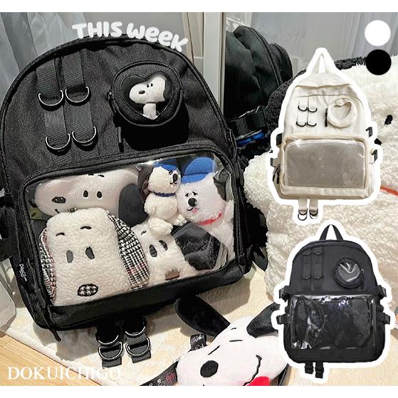 痛バッグ 痛バ リュック 大容量 鞄 クリアバッグ 推し活 : 毒いちご