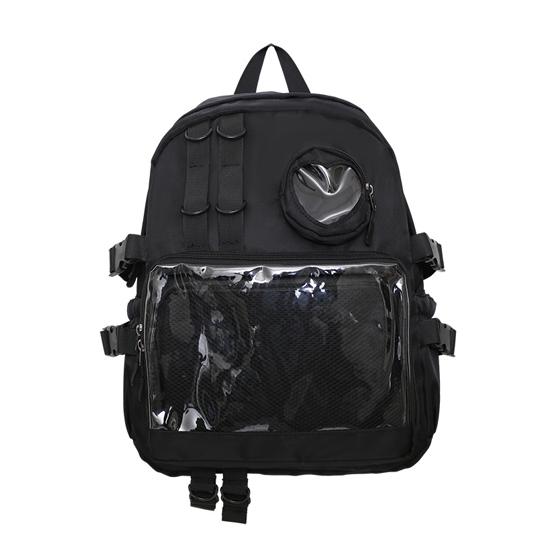 痛バッグ 痛バ リュック 大容量 鞄 クリアバッグ 推し活 : 毒いちご