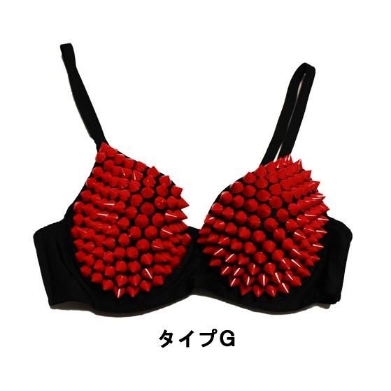 ダンス衣装 レディース スタッズ ビジュー 見せブラ トゲトゲ ヒップ