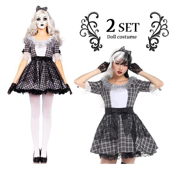 ゾンビ コスプレ衣装 大きいサイズ有 ハロウィン ドール 不気味な人形 磁器人形 コスチューム 仮装 M Xxl 3l Di 毒いちご 通販 Yahoo ショッピング