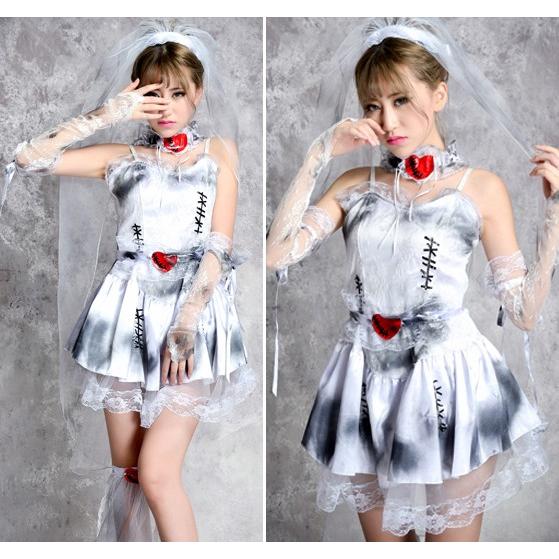 ゾンビ 花嫁 コスプレ衣装 ウェディング コスチューム おばけ ハロウィン 仮装 レディース ホラー ドレス Di 毒いちご 通販 Yahoo ショッピング
