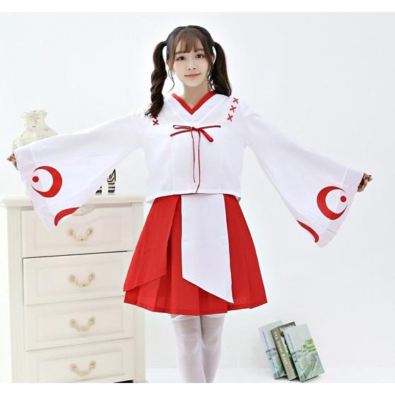 巫女 コスプレ衣装 レディース お正月 節分 和服 着物 コスチューム Di 毒いちご 通販 Yahoo ショッピング