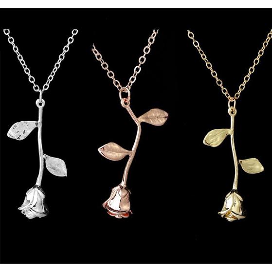 ネックレス レディース レトロ 薔薇 バラ きれいめ おしゃれ かわいい