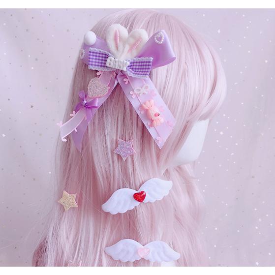 リボン ヘアアクセサリー ヘアピン うさぎ クリップ 量産型 ゆめかわいい ロリータ Ot 19 毒いちご 通販 Yahoo ショッピング