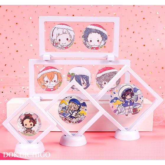 2個セット 缶バッチ アクキー スタンド ディスプレイアイテム