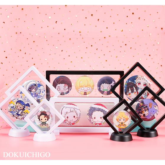 2個セット 缶バッチ アクキー スタンド ディスプレイアイテム 飾り