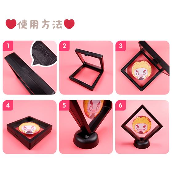 2個セット 缶バッチ アクキー スタンド ディスプレイアイテム 飾り