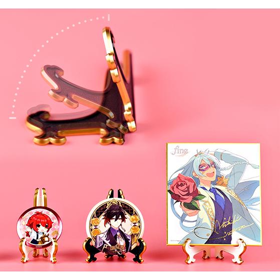 缶バッチ スタンド 色紙 額 立て 皿立 アンティーク 推し不在の誕生日