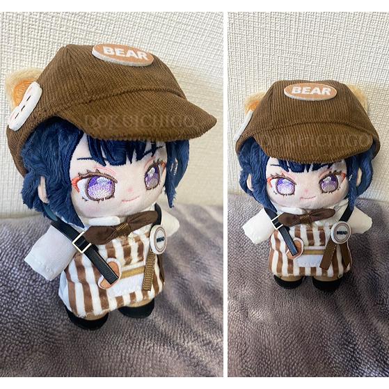 ぬい服 10cm クマ耳帽子 熊 くま 店員風 ぬいぐるみ服 推し活 着せ替え