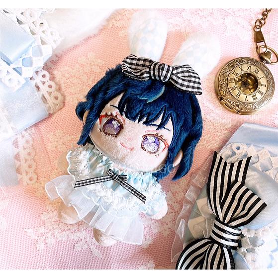 ぬい服 10cm 不思議に国のアリス風 うさぎ うさ耳 ぬいぐるみ服 推し活