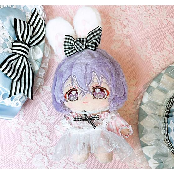ぬい服 10cm 不思議に国のアリス風 うさぎ うさ耳 ぬいぐるみ服 推し活