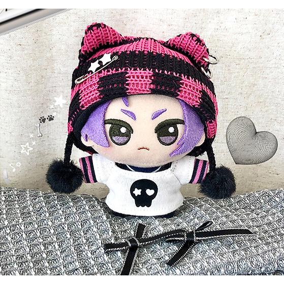 ちびぬい服　猫耳帽子　推しカラー ちびぬい服猫耳帽子推しカラー