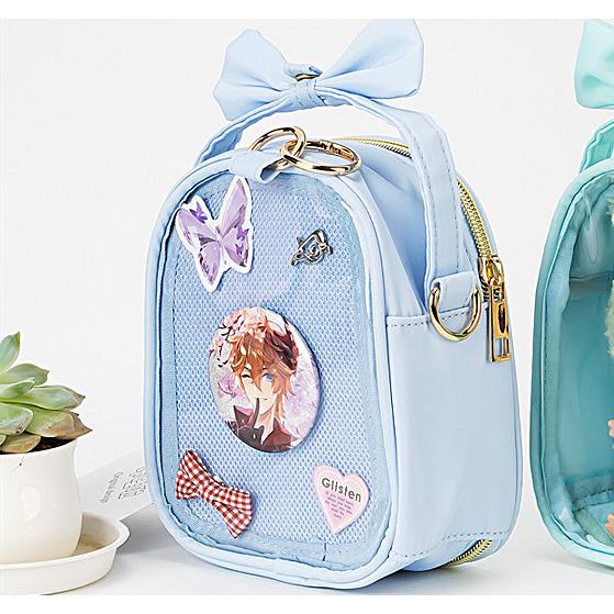 ぬいぐるみ 痛バッグ 痛ポーチ ショルダー 小さめ ケース 透明 収納