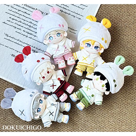♡ 10cm ぬい服 おすわり いちご ねこ うさぎ にじぱぺっと ♡ Amazon.co.jp: にじぱぺっと ぬい服 10cm 10センチ 着ぐるみ 紫うさぎ