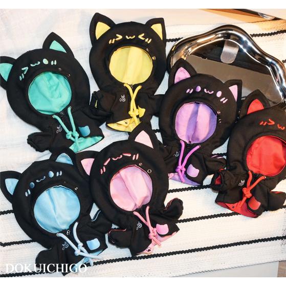 ぬい服 10~13cm おすわり 猫 ネコ耳 ピンク ブルー 10～13cm】 ぬい服 おすわりぬい服 着ぐるみ 水色 猫耳｜Yahoo!フリマ