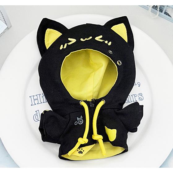 10〜12cm用 ぬい服 着ぐるみ 猫耳 黒 ブラック ぬい服 着ぐるみ 猫耳 黒 赤 いつぬい 10〜12cm - メルカリ