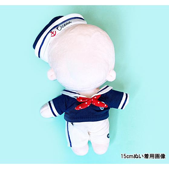 ぬい服 10cm 15cm 水兵服 夏服 セーラー服 ぬいぐるみ服 推し活 : 毒
