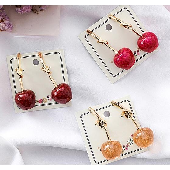 さくらんぼ ピアス チェリー レトロ パーティー アクセサリー