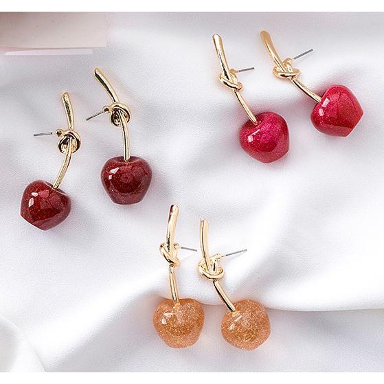 さくらんぼ ピアス チェリー レトロ パーティー アクセサリー