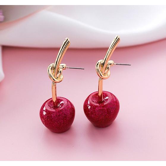 さくらんぼ ピアス チェリー レトロ パーティー アクセサリー