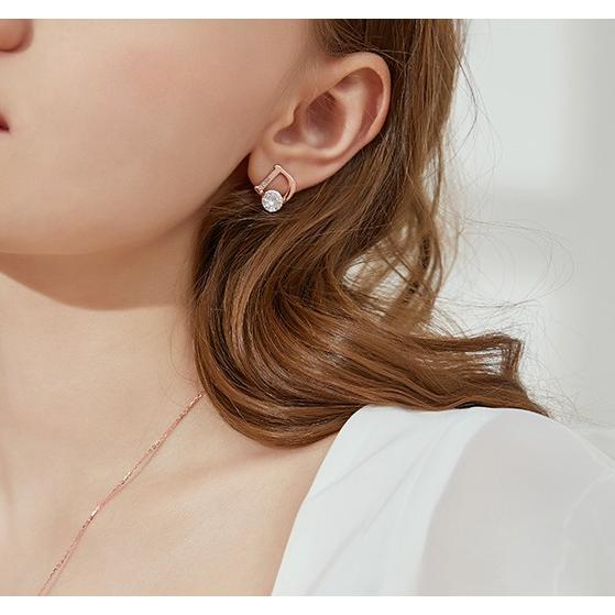 ピアス レディース D プレゼント ギフト 韓国 シルバー 925 大人 激安 