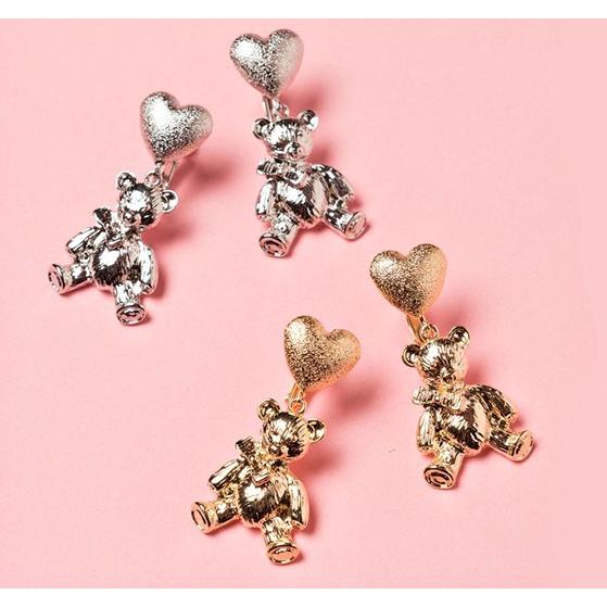 ピアス レディース 韓国 ハート くま クマ アクセサリー ゆめかわいい Pierce 53 毒いちご 通販 Yahoo ショッピング