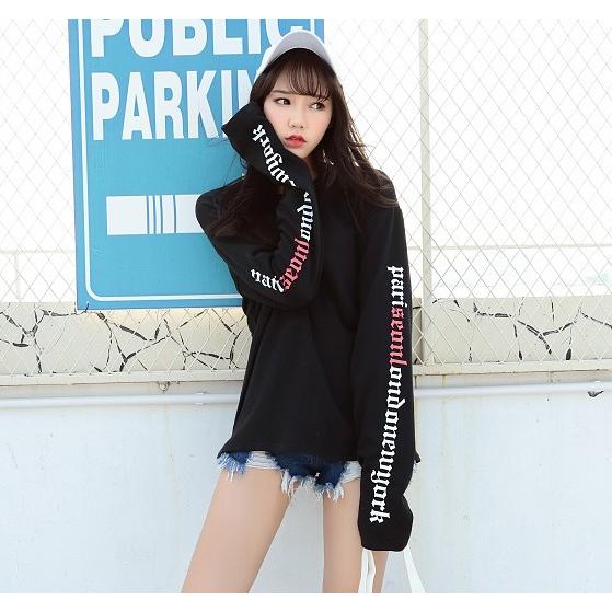 ロングtシャツ レディース 長袖 トレーナー 韓国ファッション ストリート 原宿 春夏秋冬 Tb 172 毒いちご 通販 Yahoo ショッピング