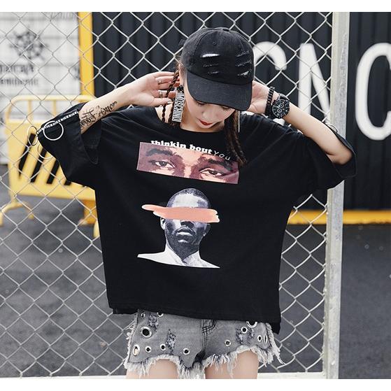 韓国ファッション レディース 半袖tシャツ ストリート系 原宿系 オルチャン 個性的 夏 2xl Xxl 3l 大きいサイズ有 Tb 2 毒いちご 通販 Yahoo ショッピング