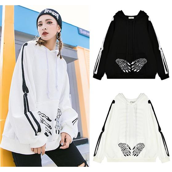 2色 長袖 スカル 骸骨 トップス パーカー 個性的 トレーナー 原宿系ファッション レディース カジュアル Tb 245 毒いちご 通販 Yahoo ショッピング