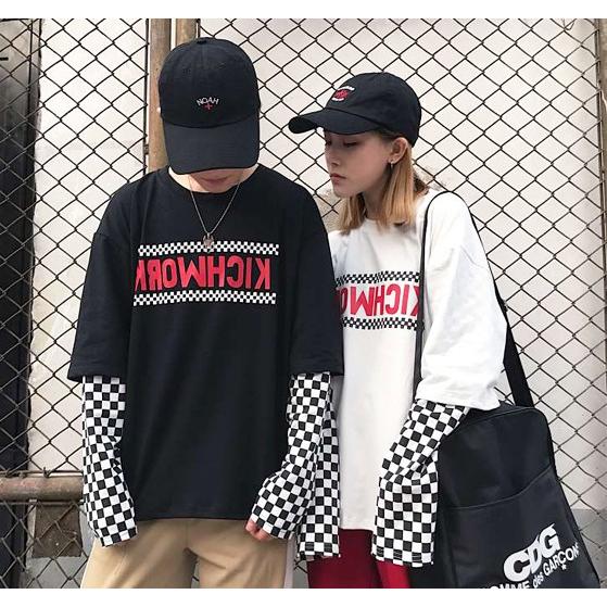 韓国ファッション レディース トレーナー ロンt 長袖 トップス 重ね着風 原宿系 ストリート系 春夏秋冬 双子コーデ ペアルック Tb 325 毒いちご 通販 Yahoo ショッピング