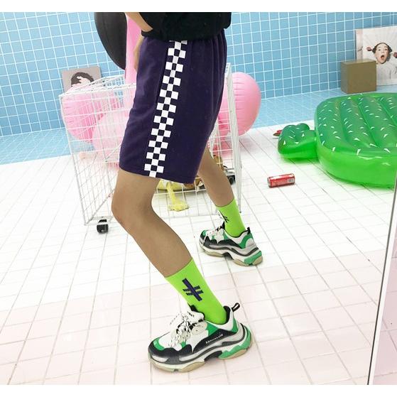 韓国ファッション ショートパンツ レディース ストリート系 短パン 半ズボン ブロック柄 オルチャン 原宿系 Tb 329 毒いちご 通販 Yahoo ショッピング
