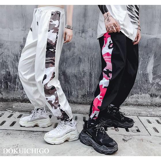 迷彩 パンツ レディース メンズ 韓国ファッション ライン ストリート系 原宿 ズボン Tb 360 毒いちご 通販 Yahoo ショッピング