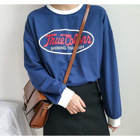 韓国ファッション トレーナー レディース 長袖 トップス バイカラー 原宿系 オルチャン 春夏秋冬 Tb 377 毒いちご 通販 Yahoo ショッピング