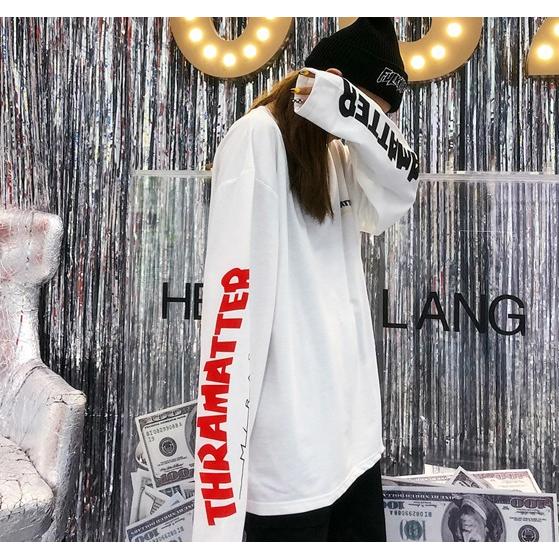 トレーナー ストリート系 レディース ロングtシャツ ロンt サイド文字 原宿系 韓国 春夏秋冬 Tb 3 毒いちご 通販 Yahoo ショッピング