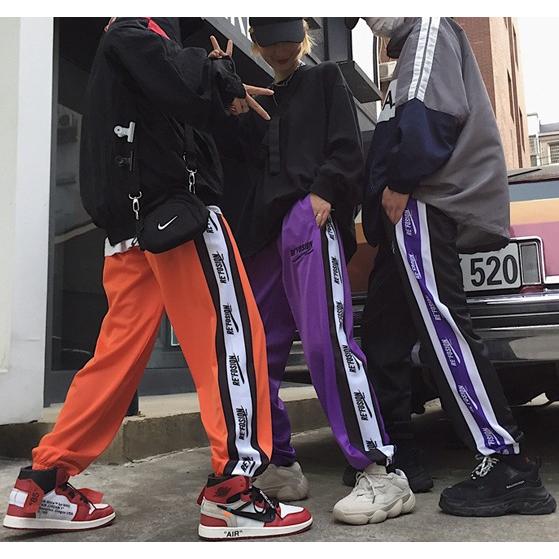 韓国ファッション パンツ レディース サイド ライン ストリート系 ジャージ風 原宿 ズボン M L Xl Tb 390 毒いちご 通販 Yahoo ショッピング