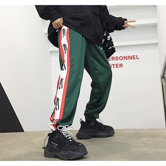 韓国ファッション パンツ レディース サイド ライン ストリート系 ジャージ風 原宿 ズボン M L Xl Tb 390 毒いちご 通販 Yahoo ショッピング