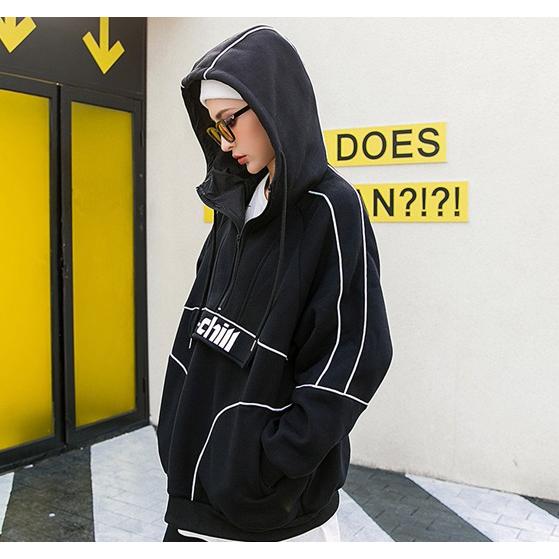 パーカー レディース 大きめ ビッグパーカー 韓国ファッション ストリート系 原宿系 オルチャン Tb 426 毒いちご 通販 Yahoo ショッピング