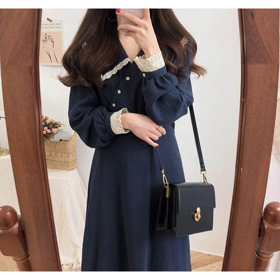 韓国ファッション ロング ワンピース レディース 長袖 レトロ オルチャン 原宿系 春夏秋冬 Tb 494 毒いちご 通販 Yahoo ショッピング