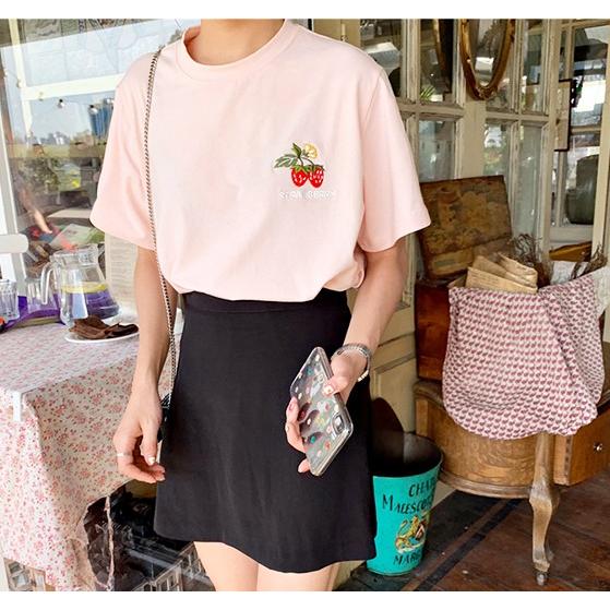 韓国ファッション Tシャツ レディース 半袖 かわいい 安い オルチャン 原宿 夏 Tb 505 毒いちご 通販 Yahoo ショッピング