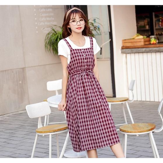 キャミ ワンピース レディース チェック柄 ノースリーブ ミドル丈 夏 |  | 11