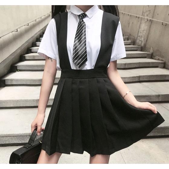 アメリカ陸軍制服ジャケット＆半袖シャツ＆ネクタイセット 半袖 ネクタイシャツ ワンピース レディース 韓国 原宿系 オルチャン