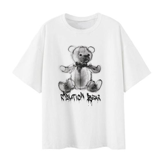 半袖 Tシャツ レディース くま ベア 韓国ファッション オルチャン 原宿 夏 Tb 537 毒いちご 通販 Yahoo ショッピング