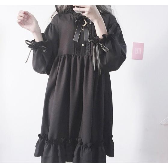 ワンピース レディース ゴスロリ 黒 ロリータ ゆめかわいい コスプレ 長袖 量産型 Tb 540 毒いちご 通販 Yahoo ショッピング