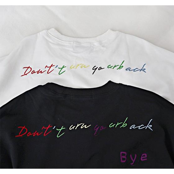 トレーナー レディース 長袖 トップス 文字ロゴ お揃い 原宿系 春 |  | 04